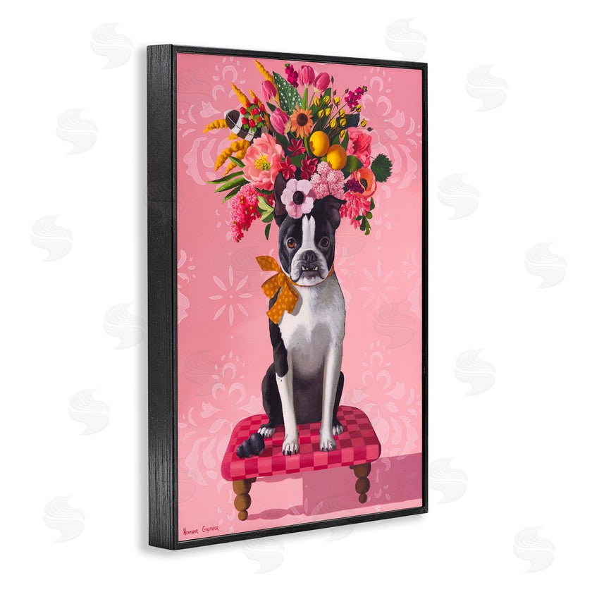 Heather Gauthier | Bulldog & Pink Bouquet