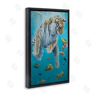 Heather Gauthier | Swimming Tiger Among Fish