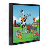 Roger Straub | Busking Cow with Audience