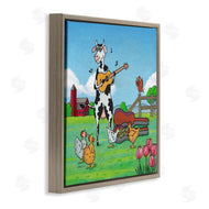 Roger Straub | Busking Cow with Audience