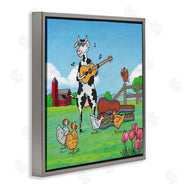 Roger Straub | Busking Cow with Audience