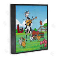 Roger Straub | Busking Cow with Audience