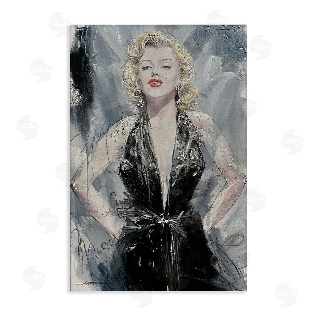 Classic Stylish Marilyn Canvas Wall Art, Home Decor by Lucille Lee