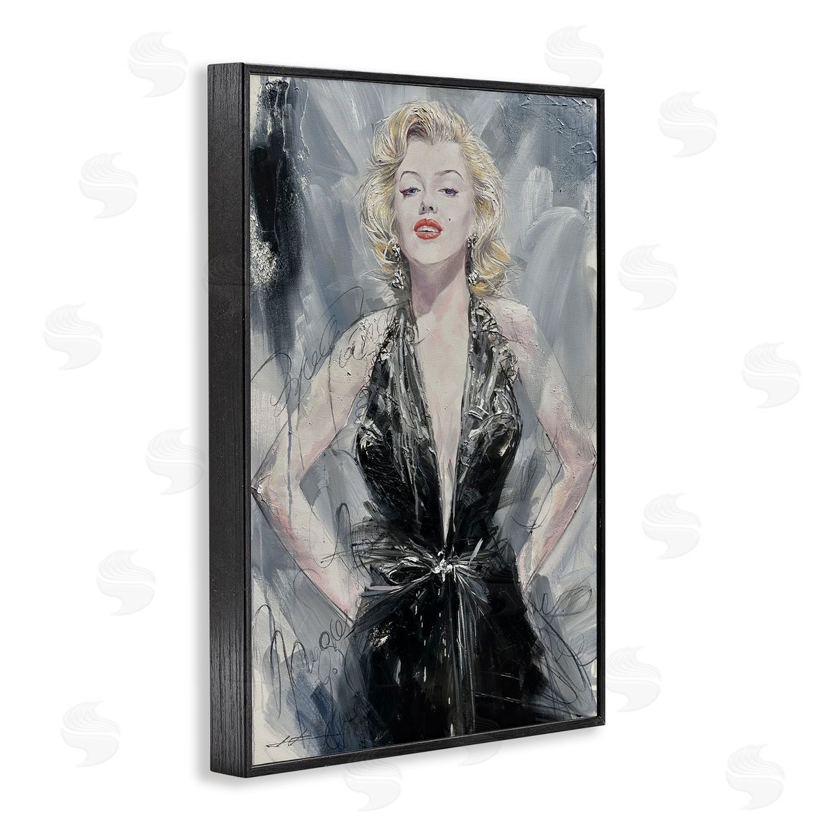 Classic Stylish Marilyn Black Frame Print Wall Art, Home Decor by Lucille Lee