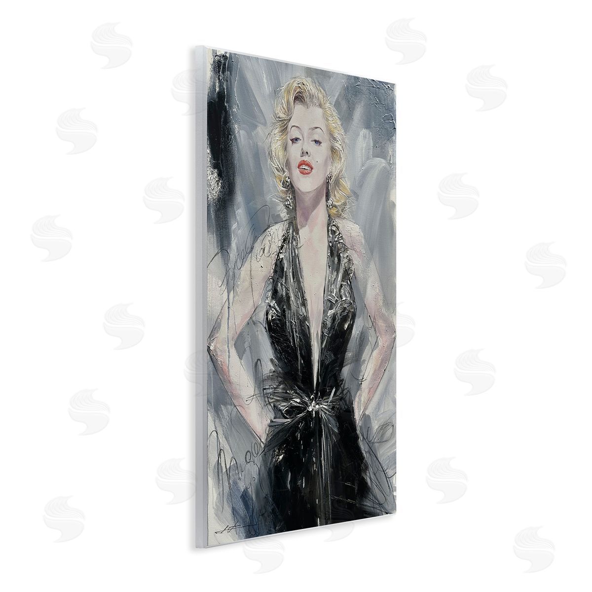 Classic Stylish Marilyn Wood Plaque Wall Art, Home Decor by Lucille Lee
