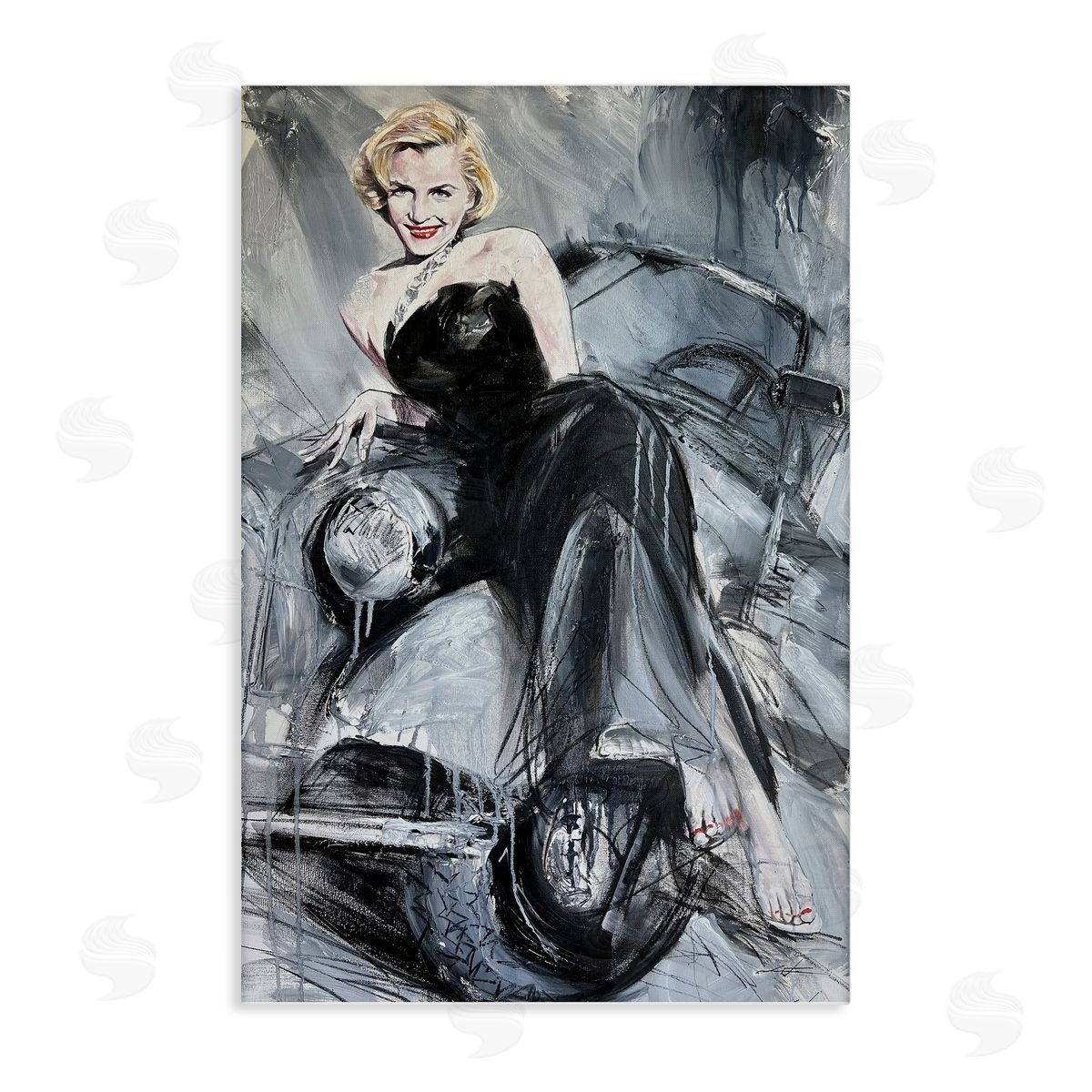 Timeless Fashion Woman Canvas Wall Art, Home Decor by Lucille Lee