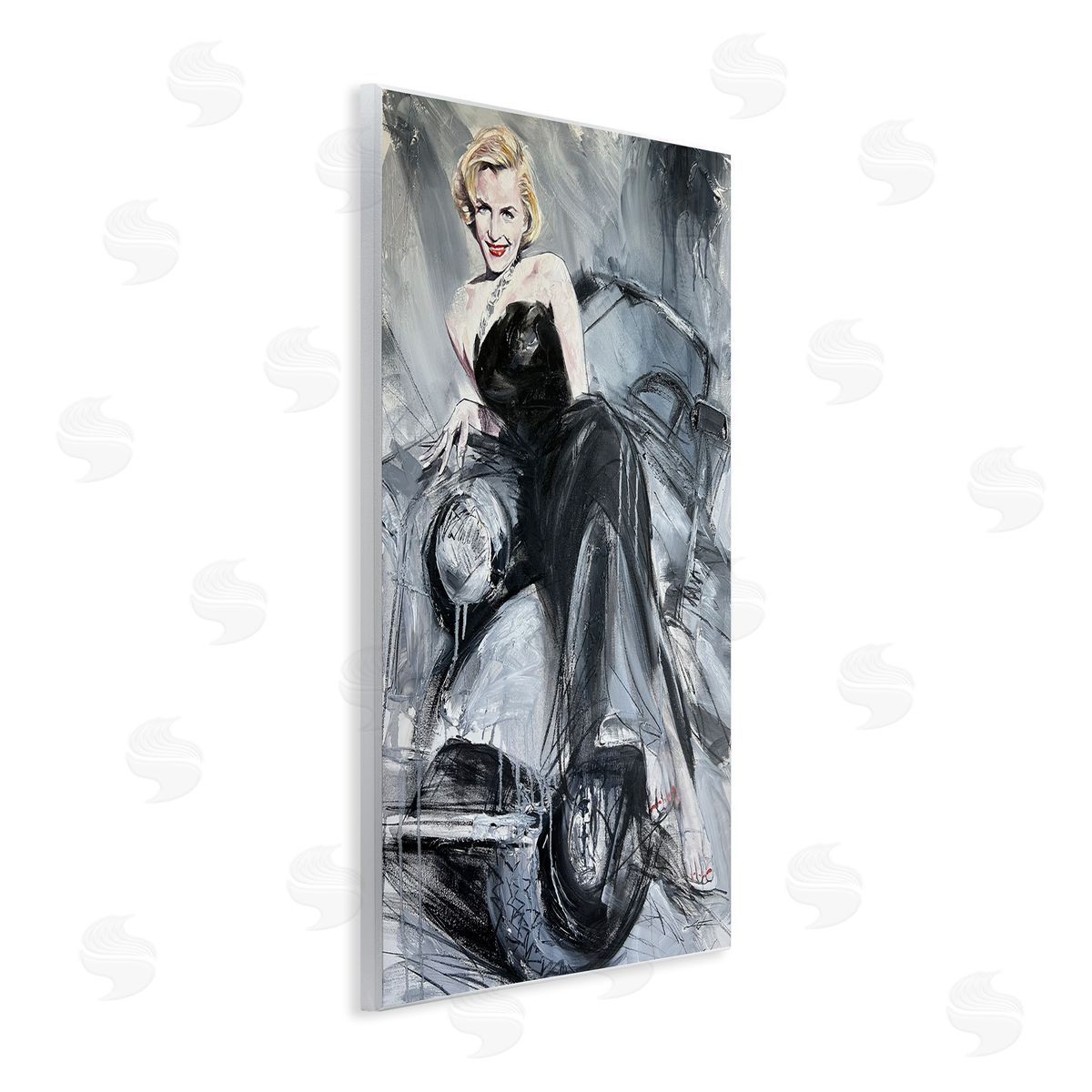 Timeless Fashion Woman Wood Plaque Wall Art, Home Decor by Lucille Lee