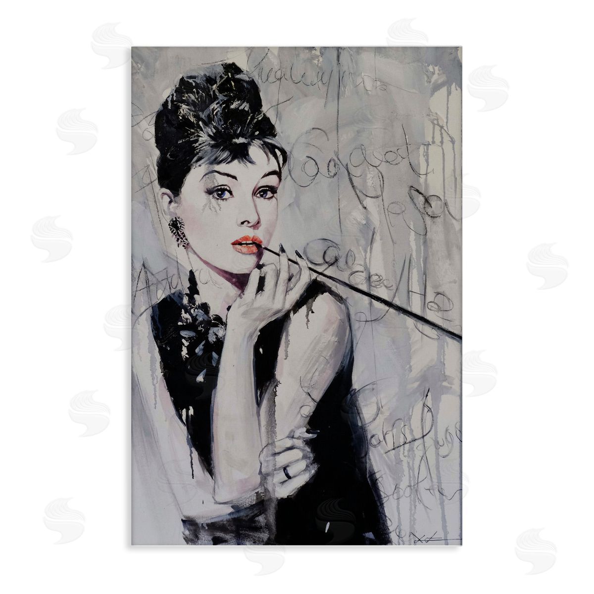 Bold & Classic Audrey Canvas Wall Art, Home Decor by Lucille Lee