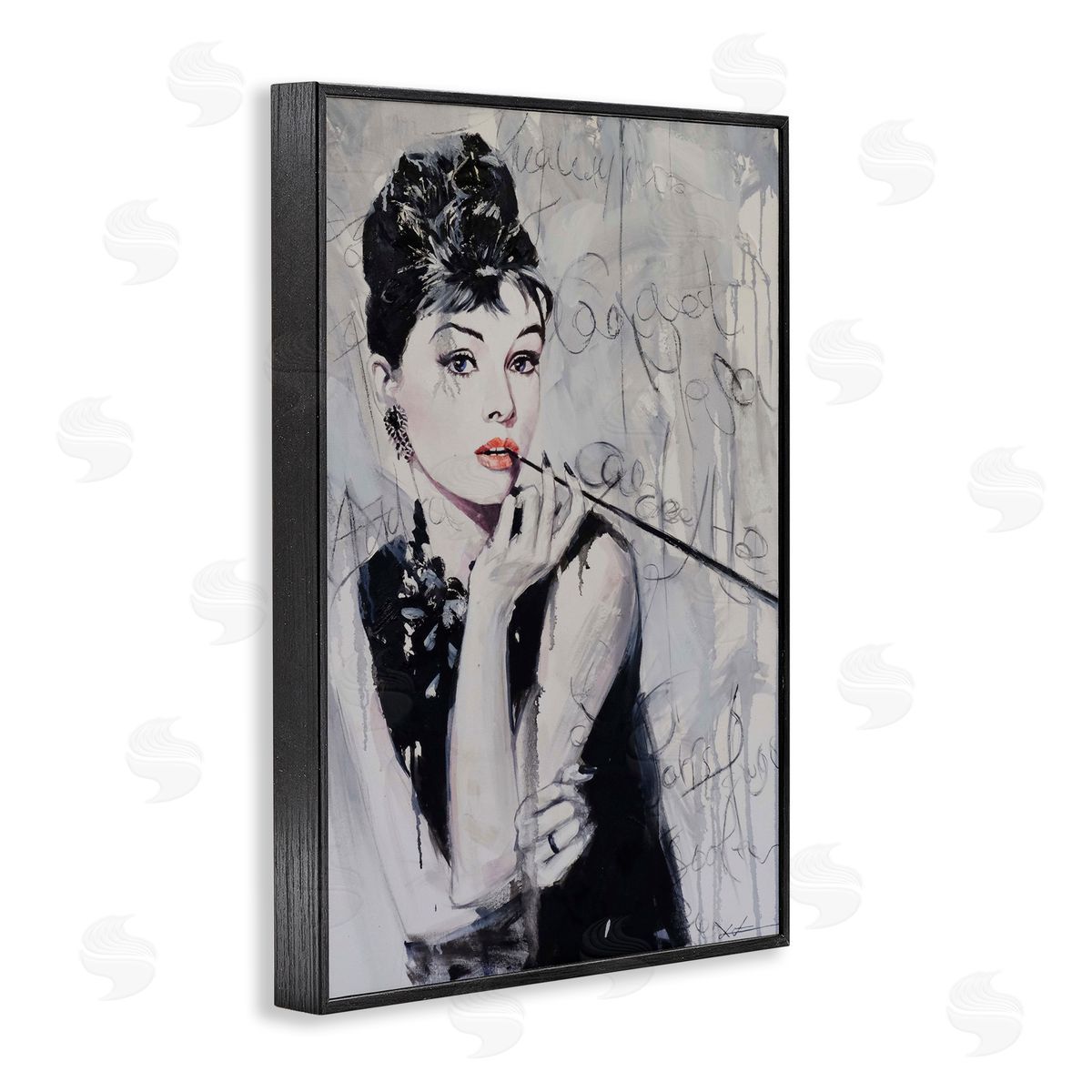 Bold & Classic Audrey Black Frame Print Wall Art, Home Decor by Lucille Lee