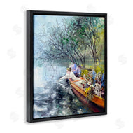Lucille Lee | Woman in Floral Filled Boat