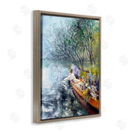 Lucille Lee | Woman in Floral Filled Boat