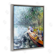 Lucille Lee | Woman in Floral Filled Boat