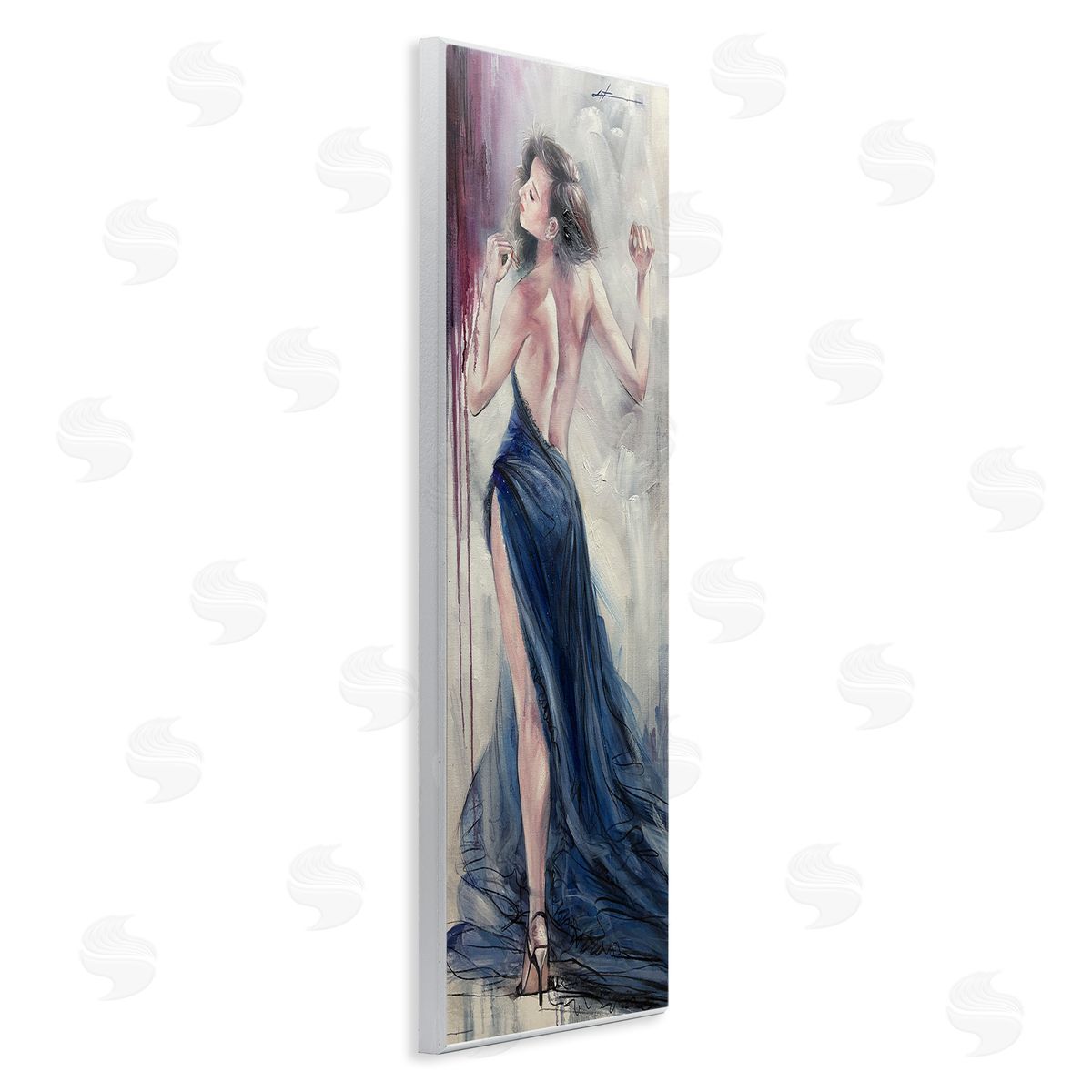 Trendy Elegance Visage Wood Plaque Wall Art, Home Decor by Lucille Lee