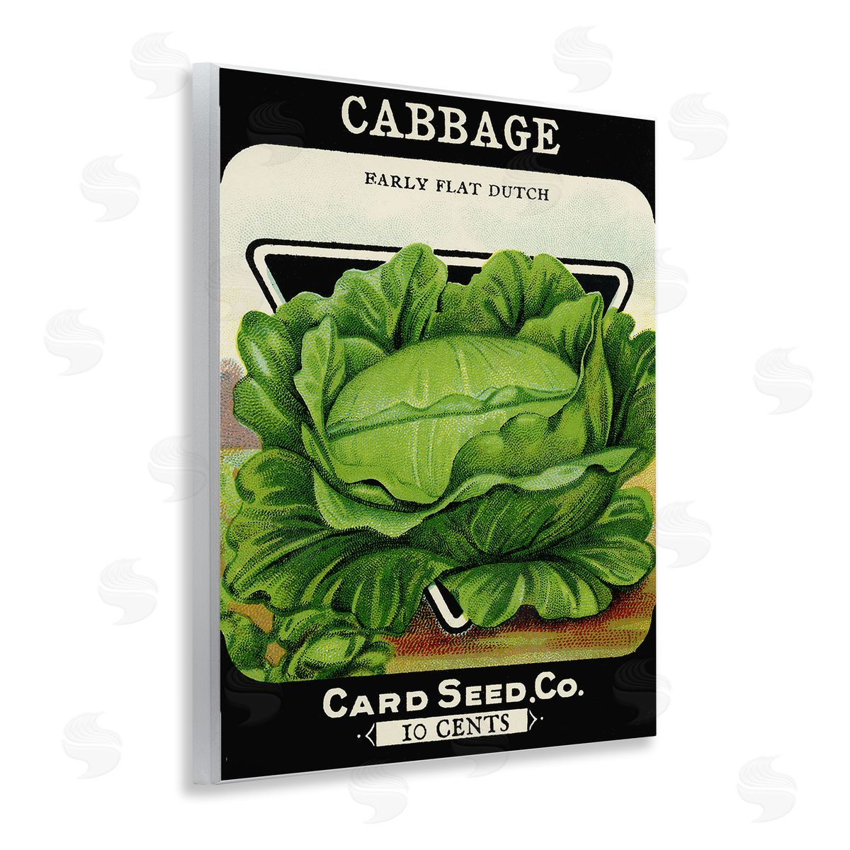 Vintage Garden Cabbage Wood Plaque Wall Art, Home Decor by Stupell Studio