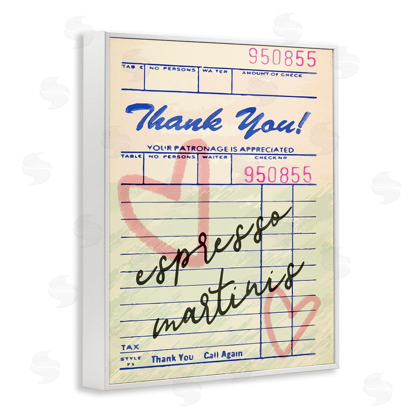 Stupell Studio | Espresso Martinis Guest Check