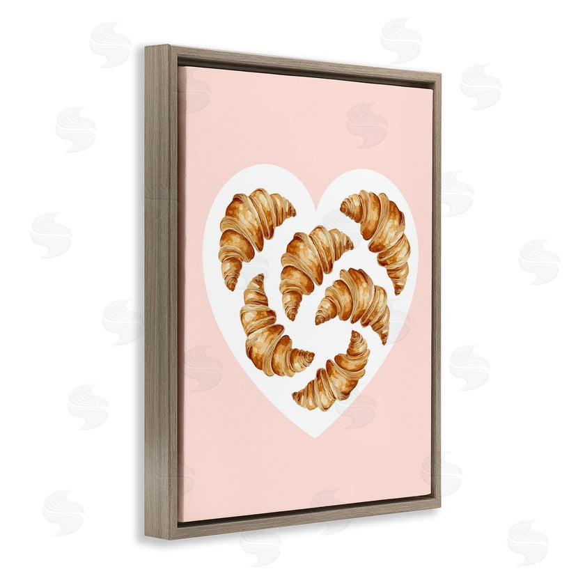 Stupell Studio | Morning Croissants in Heart Shape