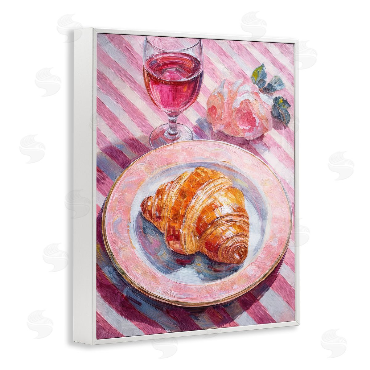 Pastel Brunch Meal White Frame Print Wall Art, Home Decor by Stupell Studio