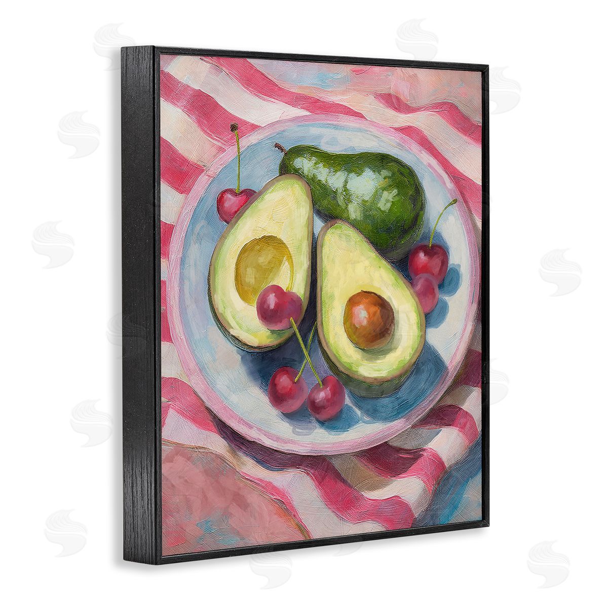 Avocado & Fruits Meal Black Frame Print Wall Art, Home Decor by Stupell Studio