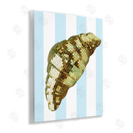 Stupell Studio | Disco Croissant & Blue Stripes