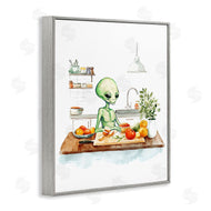 Stupell Studio | Alien Cooking in Kitchen