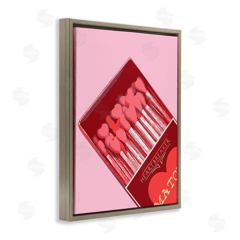 Stupell Studio | Pink Heart Shaped Matches