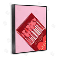 Stupell Studio | Pink Heart Shaped Matches