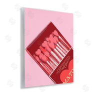 Stupell Studio | Pink Heart Shaped Matches