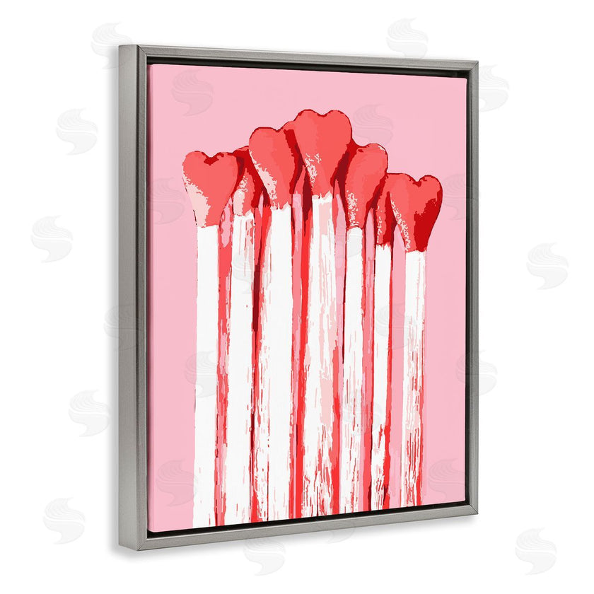 Stupell Studio | Pastel Pink Heart Matches