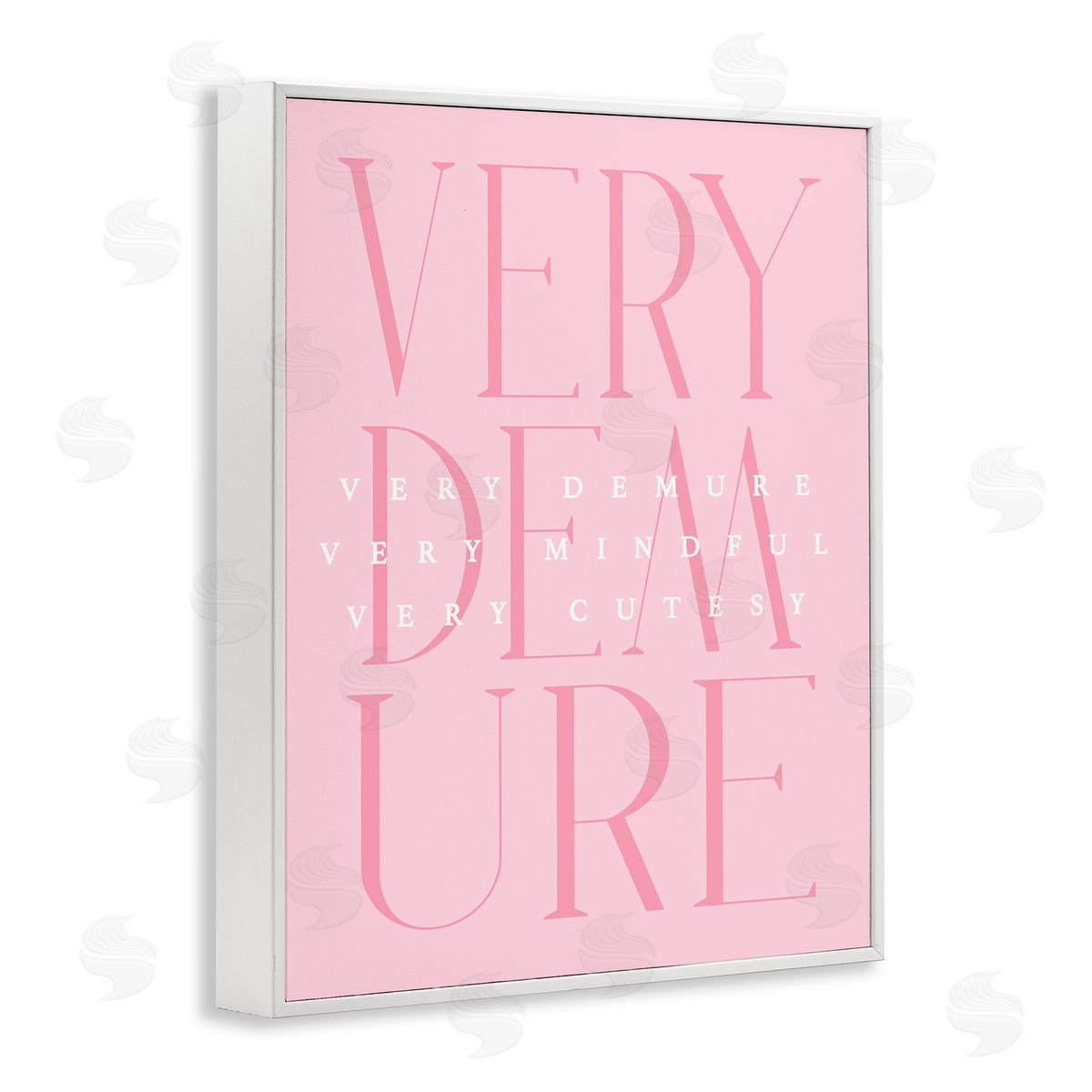 Elegant Pastel Very Demure White Frame Print Wall Art, Home Decor by Stupell Studio