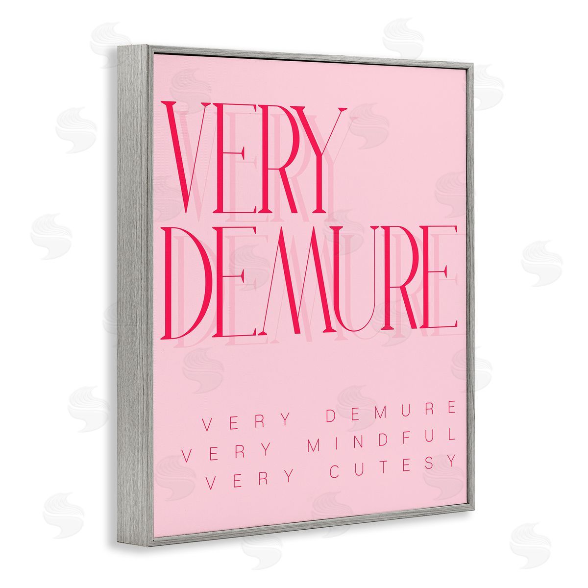 Elegant Pop Culture Phrase Grey Frame Print Wall Art, Home Decor by Stupell Studio
