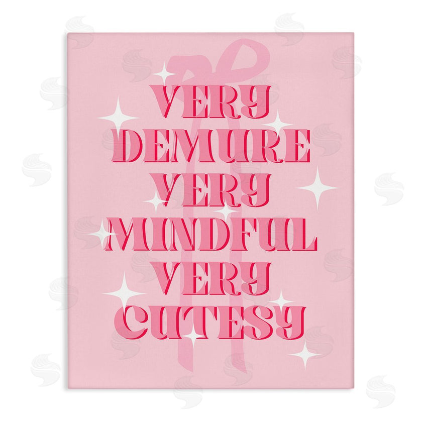 Stupell Studio | Pink Demure Mindful & Cutesy