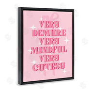 Stupell Studio | Pink Demure Mindful & Cutesy