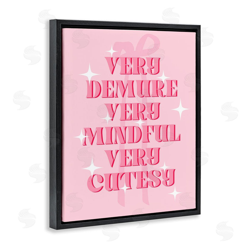 Stupell Studio | Pink Demure Mindful & Cutesy