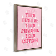 Stupell Studio | Pink Demure Mindful & Cutesy