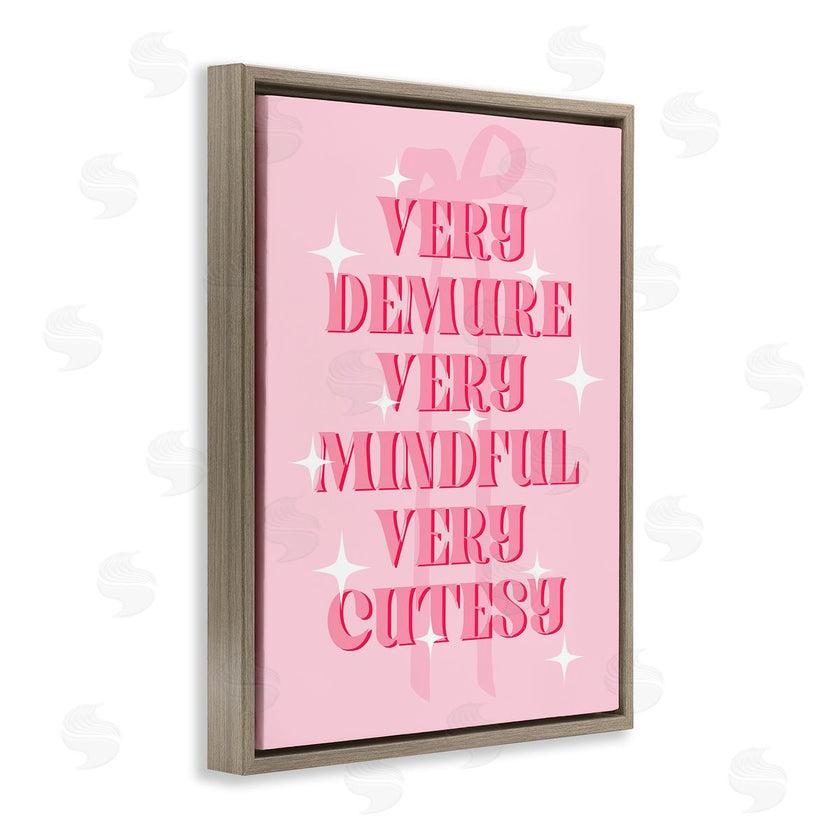 Stupell Studio | Pink Demure Mindful & Cutesy