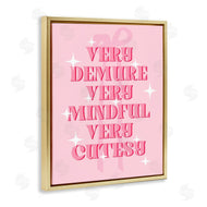 Stupell Studio | Pink Demure Mindful & Cutesy