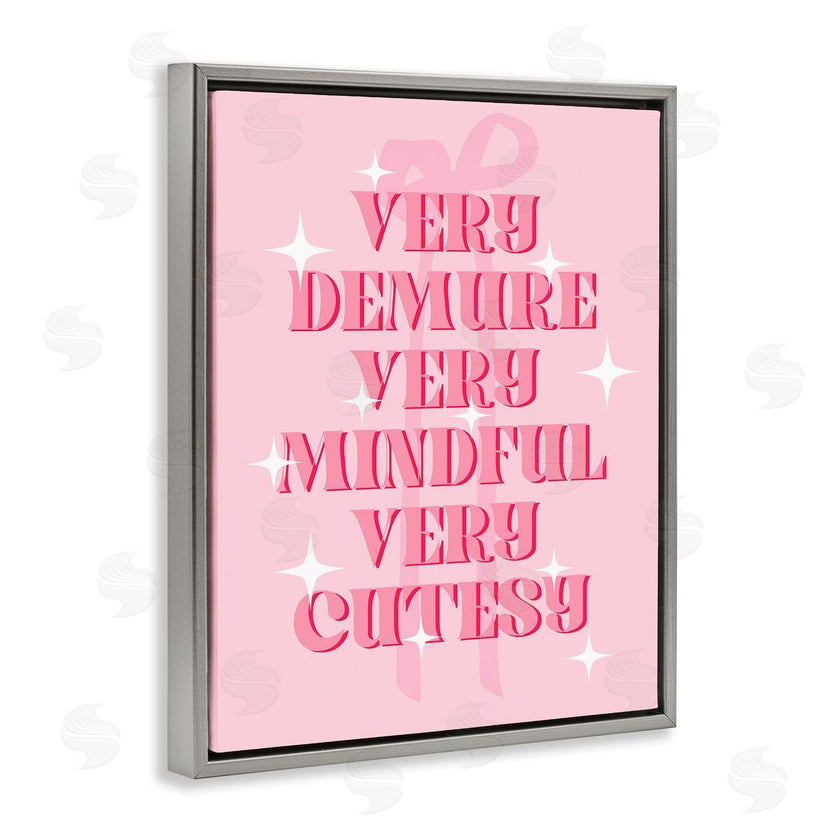 Stupell Studio | Pink Demure Mindful & Cutesy