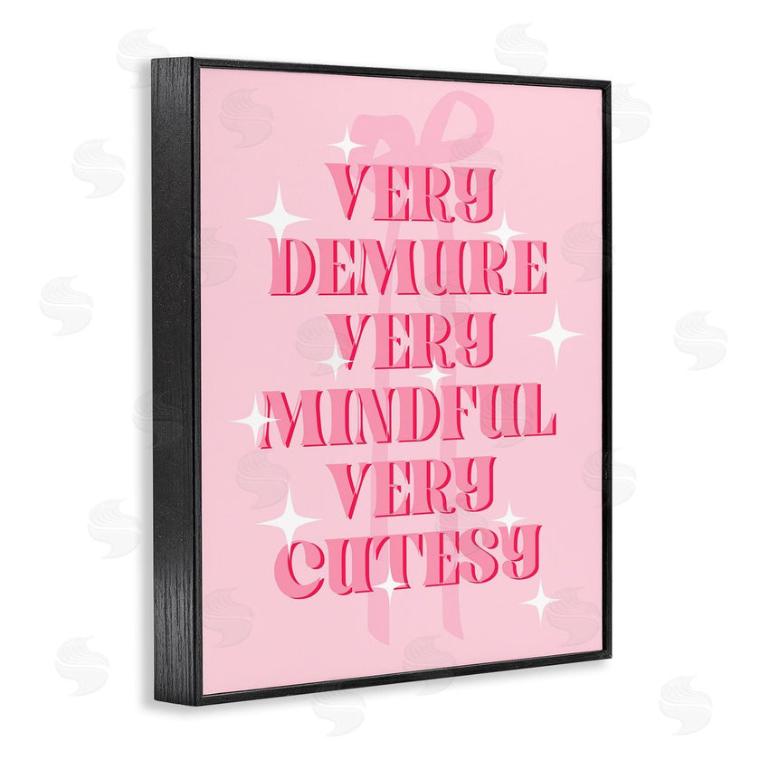 Stupell Studio | Pink Demure Mindful & Cutesy