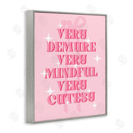 Stupell Studio | Pink Demure Mindful & Cutesy
