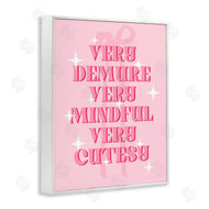 Stupell Studio | Pink Demure Mindful & Cutesy