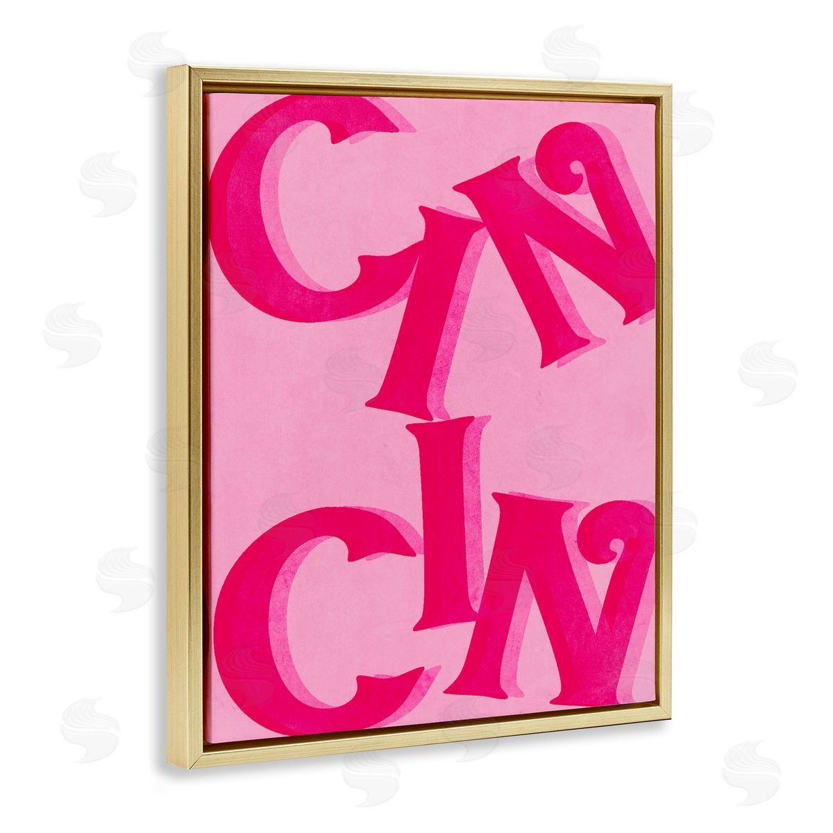 Celebration Cin Cin Cheers Gold Floating Frame Canvas Wall Art, Home Decor by Stupell Studio