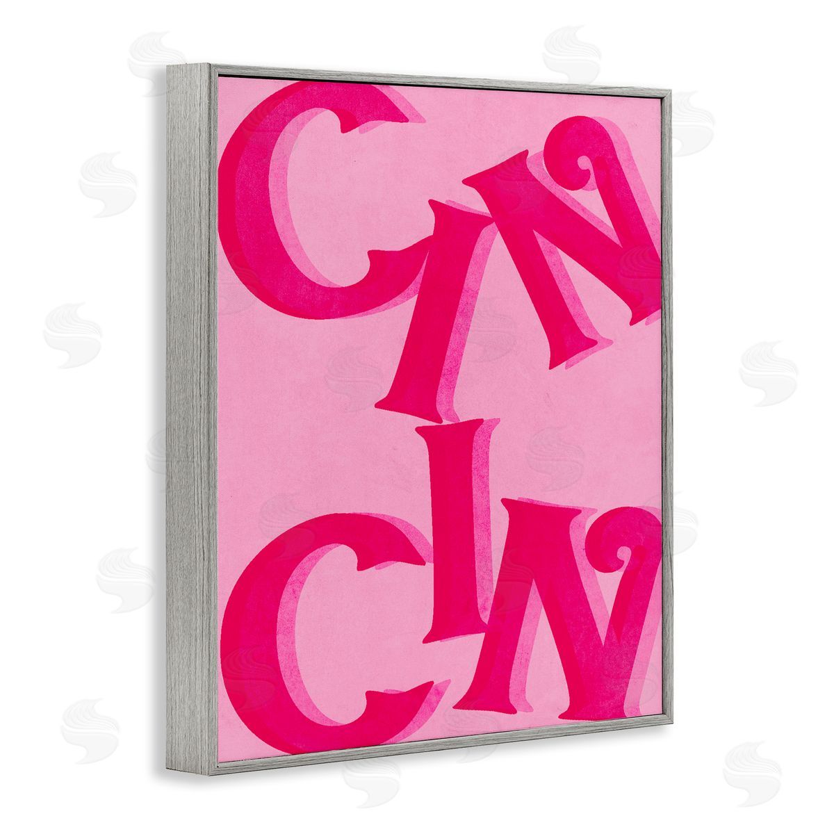 Celebration Cin Cin Cheers Grey Frame Print Wall Art, Home Decor by Stupell Studio