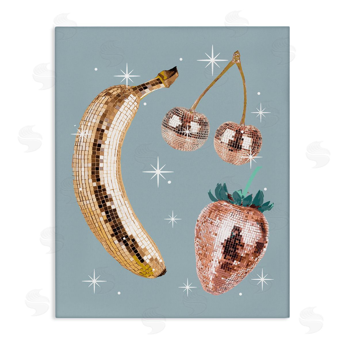 Luminous Glam Fruits Canvas Wall Art, Home Decor by Stupell Studio