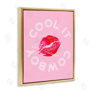 Stupell Studio | Cool It Cowboy with Kiss