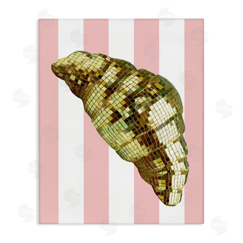 Stupell Studio | Disco Croissant & Pink Stripes