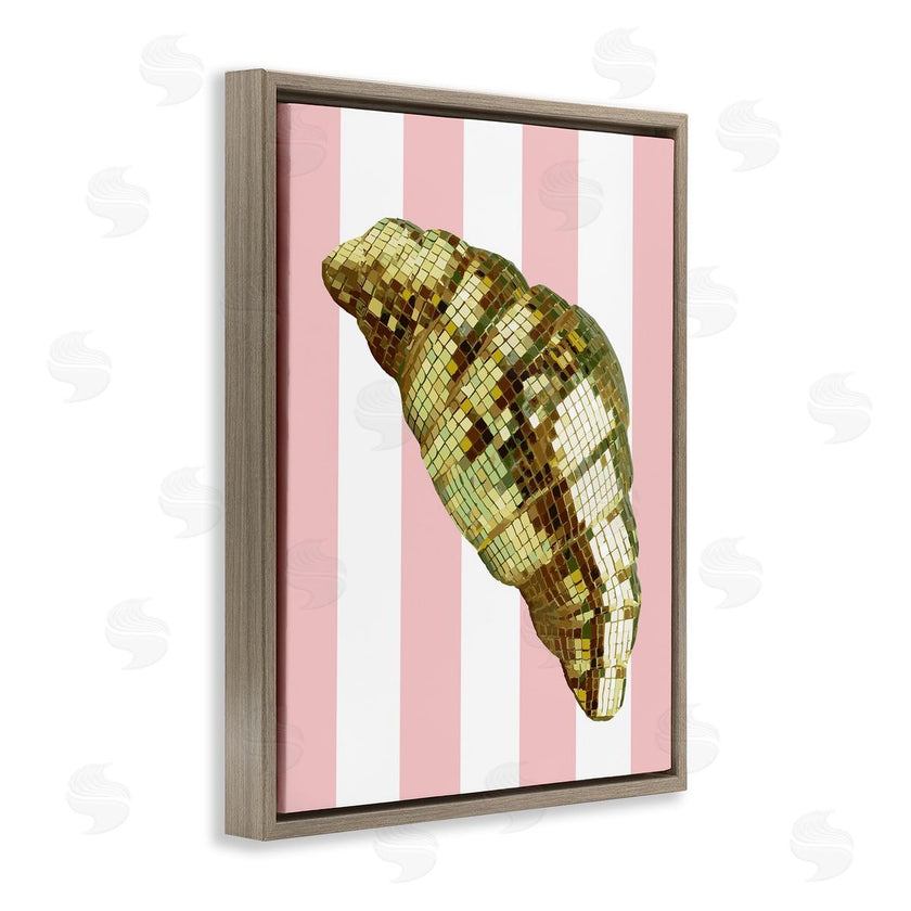 Stupell Studio | Disco Croissant & Pink Stripes
