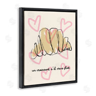 Stupell Studio | Chic Croissant with Hearts