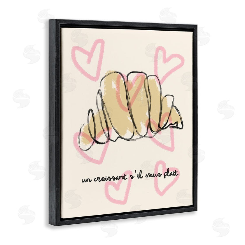 Stupell Studio | Chic Croissant with Hearts