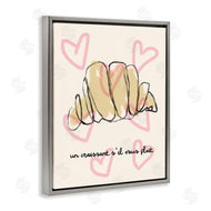 Stupell Studio | Chic Croissant with Hearts