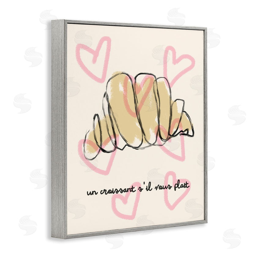 Stupell Studio | Chic Croissant with Hearts